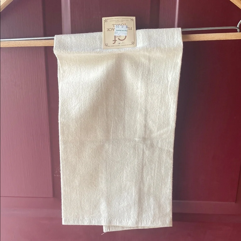 Harvest Blessings Kitchen Towel - Cream and Orange